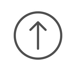 Arrow and navigation icon outline and linear vector.	
