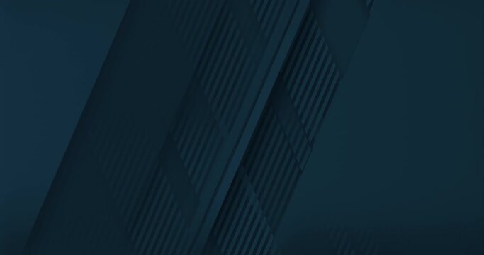 4k Elegant green sea wave color seamless looped background. Diagonal business animation. Navy blue geometric BG. Technology metallic line. Premium luxury design template. Animated soft linear pattern