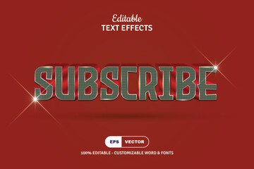 Luxury Diamond Editable Vector Text Effects With Gradient Shining and Spark. 