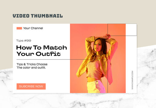 Orange Fashion Video Thumbnail