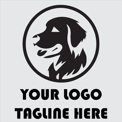 Warmth and Loyalty Adorable Loyal Companion Loving Golden Dog Charming Golden Retriever Background Vector