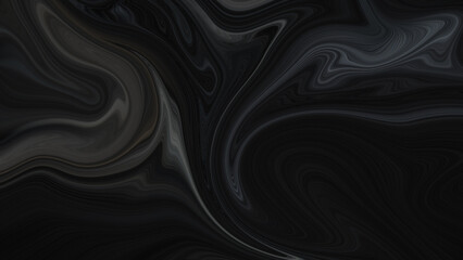 4K abstract, dark, holographic, iridescent neon background with a fluid, glassy, curving wave in motion. For banners, backdrops, wallpapers, and covers, use a gradient design element.