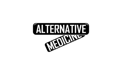 Alternative Medicine, black isolate silhouette