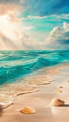 Fototapeta premium sunset over the sea
