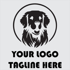 Warmth and Loyalty Adorable Loyal Companion Loving Golden Dog Charming Golden Retriever Background Vector