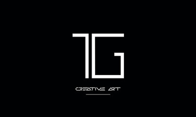 GT, TG, G, T abstract letters logo monogram