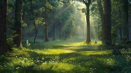 Obraz premium In a forest clearing