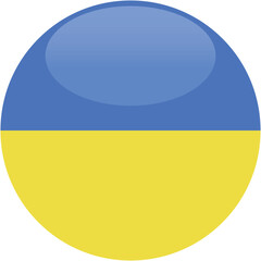 Round Icon flag vector of Ukraine