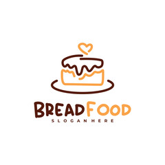 Bread Food logo vector template, Creative Bread logo design concepts