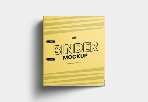 Closed Stationery Binder Mockup