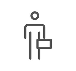 Business and communication related icon outline and linear vector.	
