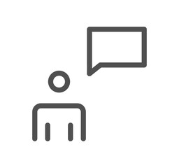 Business and communication related icon outline and linear vector.	
