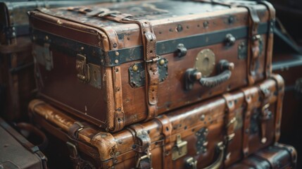 Vintage Leather Suitcases