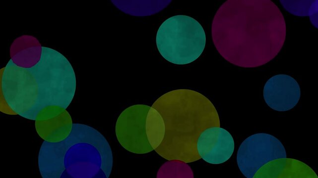 particle slowly rising shape watercolor bubble loop background