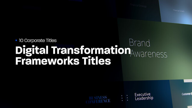 Digital Transformation Frameworks Titles | 4K Motion Titles