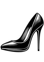 High Heel SVG, Shoes SVG, Woman SVG, Stiletto heels SVG, Fashion SVG, High Heel Silhouette, High Heel Vector, Clipart, Cut file for Cricut SVG, JPG, PNG