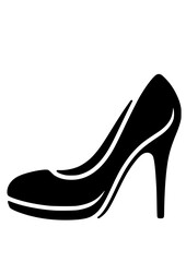 High Heel SVG, Shoes SVG, Woman SVG, Stiletto heels SVG, Fashion SVG, High Heel Silhouette, High Heel Vector, Clipart, Cut file for Cricut SVG, JPG, PNG