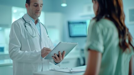 Fototapeta premium The Doctor with Tablet