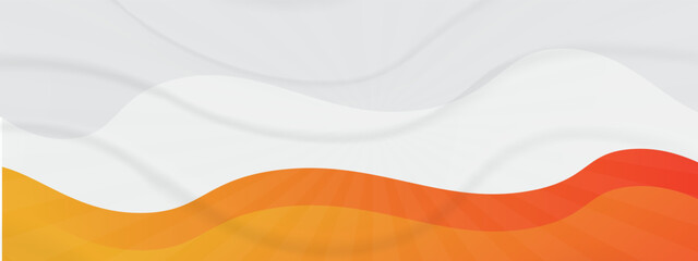Abstract orange colorful banner background. Color gradient abstract background with dynamic wave line effect. Vector abstract graphic design banner pattern background web template.