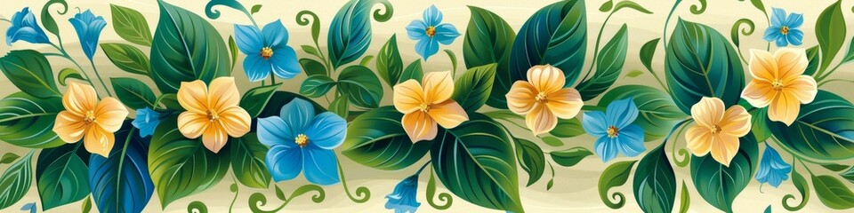 Elegant Floral Design Vector Art