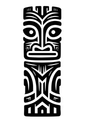 Tiki Head SVG, Hawaiian Tiki Head SVG, Tiki God Mask SVG, Tiki Statue SVG, Hawaii SVG, Luau SVG, Tribal Mask SVG, Tiki Head Silhouette, Tiki Head Vector, Clipart, Cut file for Cricut SVG, JPG, PNG