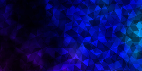 Obraz premium Dark Pink, Blue vector texture with triangular style.