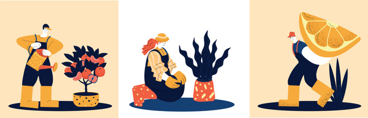 Gardening activities and the beauty of nature