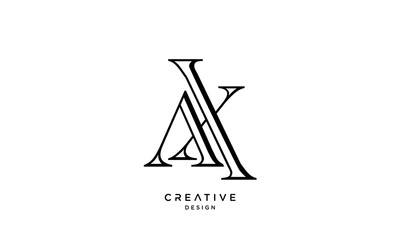AX, XA, A, X, Abstract Letters Logo Monogram