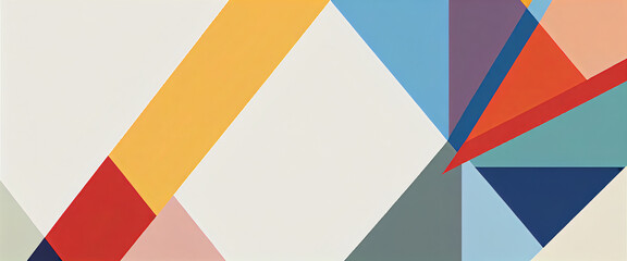 Obraz premium illustrazione con elementi geometrici a tema astratto contemporaneo