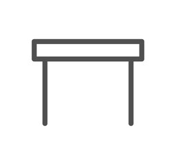 Furniture and household related icon outline and linear vector.	
