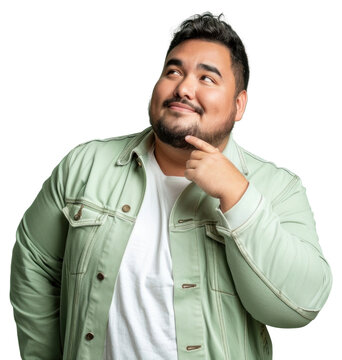 PNG Plus size man portrait jacket happy.