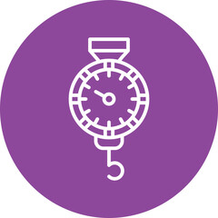 Fishing Scale line circle icon © MuhammadAsfandyar