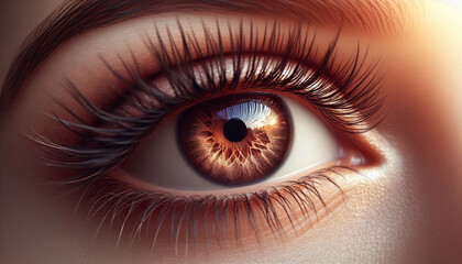 Fototapeta premium Intense Close-Up of Eye