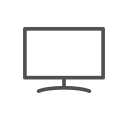 Computer and component related icon outline and linear vector.	
