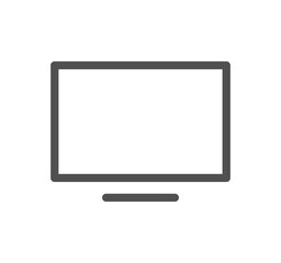 Computer and component related icon outline and linear vector.	
