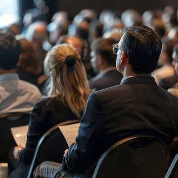 Investors attending the annual shareholder meeting gather to receive updates on company performance, strategic initiatives,and financial results.The meeting provides platform for executives to present