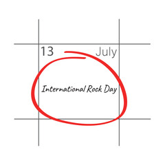 International Rock Day, calendar date.