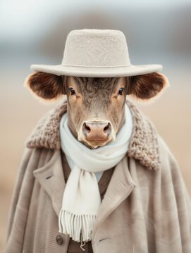 Bull in Traditional Portuguese Campino Outfit in Scenic Portugal Fields