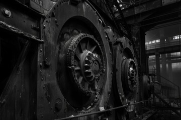 Industrial Power Unleashed: Vibrant Machinery in the Heart of a Steel Factory