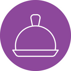 Cloche line circle icon