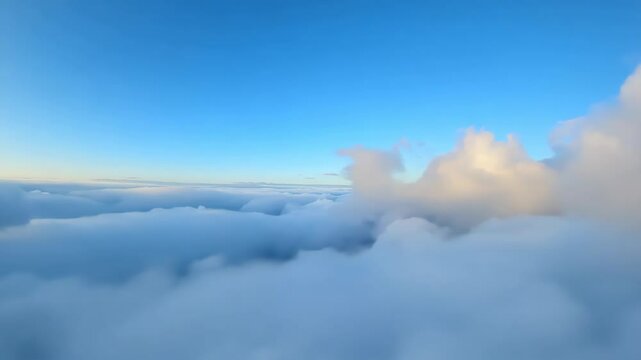 Continuous FPV flight through thick clouds at high altitude