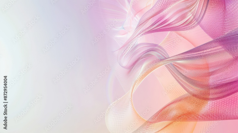 Poster close-up of a dna strand with a dynamic bokeh background. genetic research and molecular biology con