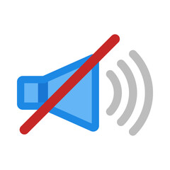 Mute flat icon