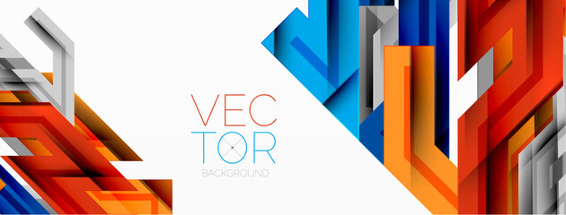 Dynamic lines geometric background. Vector Illustration For Wallpaper, Banner, Background, Card, Book Illustration, landing page