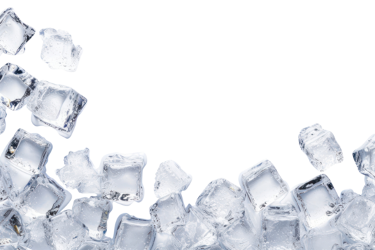 PNG Pile of mini ice cubes backgrounds snow white background.