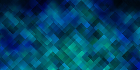 Dark BLUE vector template with rectangles.