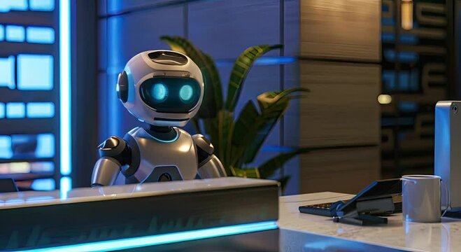 robot work in costumer services