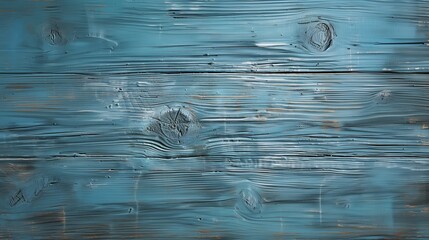 A textured blue wooden board with visible grain and paint stains creates an abstract background.