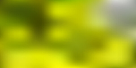 Light green, yellow vector blurred pattern.