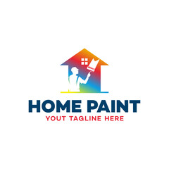 Home Paint Logo Vector Element Symbol template design